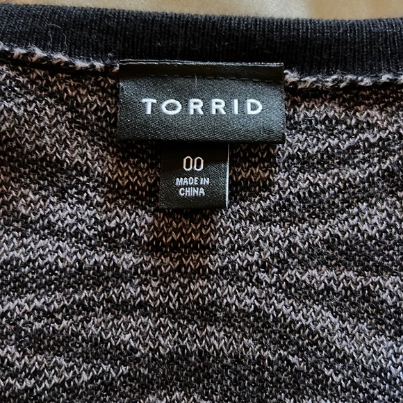 Dark Grey Zebra Jacquard Boyfriend Cardigan - Picture 4 of 5